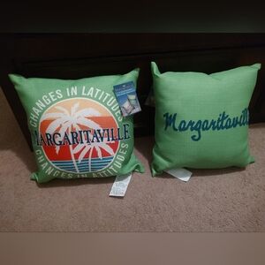Margaritaville Tropical Green Accent Pillow Set